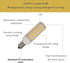 SeeU LED Light Bulb E12 High Lumen Led Corn Bulb Chanderlier Bulb Cylinder Pendant Light Bulb Replacement Warm White 7W by SeeU