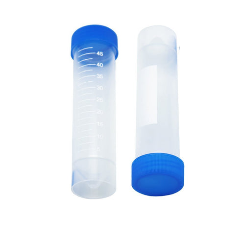 Eowpower 30pcs 50ml Plastic Vial Storage Container Test Tubes for Laboratory