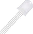 CHANZON 50 pcs 10mm RGB Multicolor Diffused LED Diode Lights Common Cathode (Frosted Round 3 Color) for Electronics