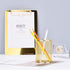 Pen Holder, Wire Metal Pencil Holder, Decorative Desk Storage Organizer for Stationery and Accessories (Gold 1, 2-PACK)