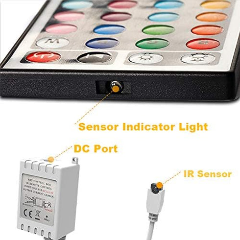 2 44 Dimmer 4 12 24V DAYBETTER Led Lights Ports Key Remote Control, for Strip, Pin Output Remote Controller for Led