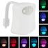 UYEXM 8 Toilet Light Motion Activated Sensor, Toilet LED Night Light, Colors Changing, Toilet Bowl Glow Night Light