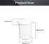 Othmro Measuring Cups 100ml/3.38oz PP Plastic Graduated Beaker Transparent for Lab Kitchen Liquids 4pcs by Othmro