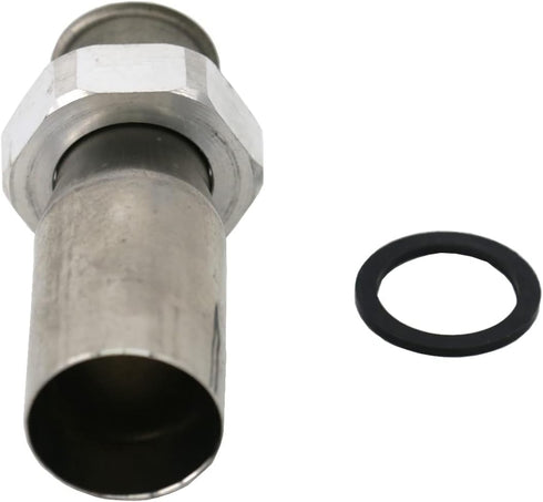 1-1/4" Stainless Steel Sink Drain Tailpiece with Nut and Washer for 1 NPS Bar Sink Drain (1-1/4" Tailpiece)