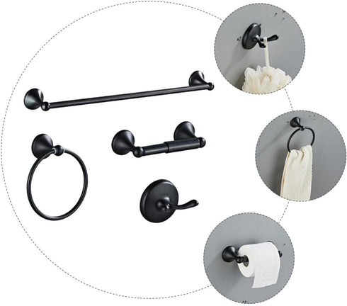 Set Stainless Steel Towel Rack Bathroom Accessory Toilet Holder Design