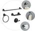 Set Stainless Steel Towel Rack Bathroom Accessory Toilet Holder Design