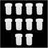 10pcs 1/2 Inch Pex Barb Plug End Cap Pipe Crimp Fitting, White