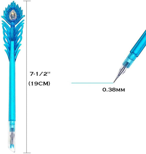 Gel Ink Pen 0.38mm Cute Diamond Head for School Office, Perfect for Kids and Friends
