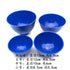 Lab Flexible Alginate Rubber Mixing Bowls Small/Medium/Large/Extra Large with One Spatula (4)