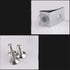 Tiberham 12 Glass Shelf Bracket, Pcs Zinc Alloy Polished Chrome Right Angle Shelf Support Fixing Clip with Suction Cup