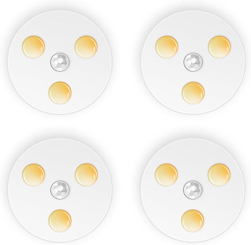 USB Rechargeable Motion Sensor Night Lights,Cabinet Lights, 3 Color Temperatures,Wireless Stick On