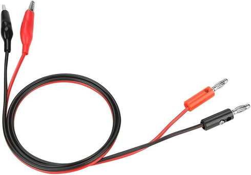 ASHATA Banana Plug to Clip Test Output Cable, 30V 5A for Adjustable DC Regulated Power Supply