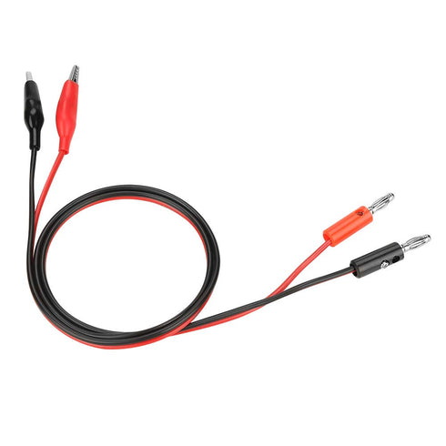Output Cable Line Multimeter Banana Plug to Crocodile Alligator Clip Test Probe Wire, 30V 5A