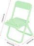 belupai Small Chair Mobile Phone Holder, Multi Angle Phone Bracket Mini Chair Shape Cell Phone Stand Plastic Foldable