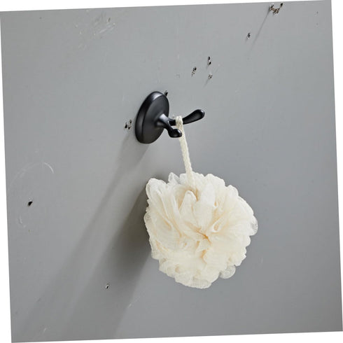 1Set WOONEKY Retro Black Towel Rack Stainless Steel Towel Ring for Bathroom Kitchen Vintage Design Towel Holder