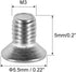 uxcell M3x5mm Flat Head Machine Screws, Phillips Cross Screw, 304 Stainless Steel, 50Pcs Fasteners