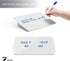 TOWON Small Glass Dry Erase Board - 8x6 Inches Desk White Board with Mini Easel Pad Set for Office, Home, School