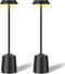Aluminum LED Cordless Table Lamps Set of 2, Portable Rechargeable 5000mAh Battery