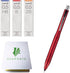 KURU TOGA Advance Upgrade Model 0.5mm Red Body + HB/B/2B Refills, Sticky Notes Value Set