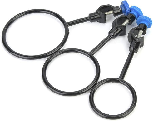 3 Pcs Laboratory Support Stand Clamps, Iron Steel Black Coating Retort Clamp Set for Chemistry Lab