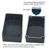Zulkit Junction Box, IP65 Waterproof Dustproof ABS Plastic Electrical Box, Black 7.9 x 4.7 x 4.4 inch