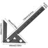 Aluminum Imperial Circle Center Positioning, 45/90 Degree Positioning Ruler, Right Angle Positioning, Centerline Positioning, Multi-Function Arrow Ruler, High-Precision Measuring Ruler,044BK