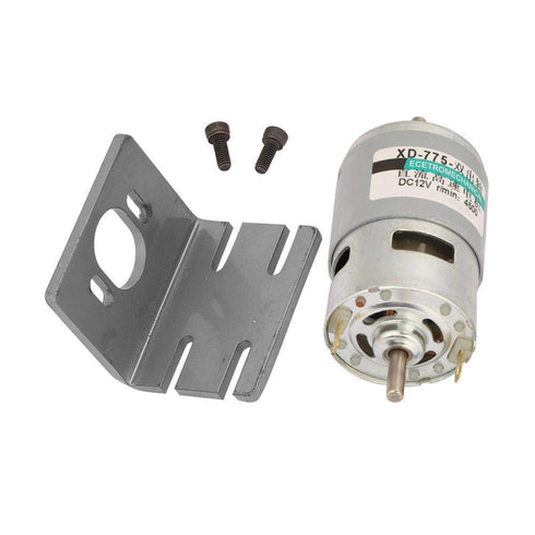 DC24V 12V 775 Motor, 50W High Power, Large Torque Double-Shaft Output, Electric Drill Chuck Motor