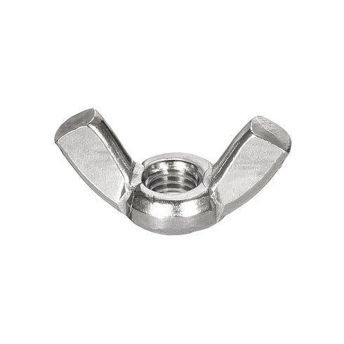 uxcell #10-24 25 304 Wing Nut Pcs, Stainless Steel Butterfly Wing Nuts Fasteners Parts Hand Twist Tighten Wing Nuts