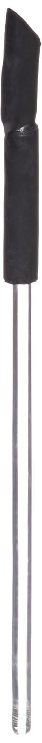 United Scientific GRPL06 Glass Stirring Rods with Pre-Assembled Rubber Policeman, 152.4mm Length, 5mm Diameter (Pack of 12)