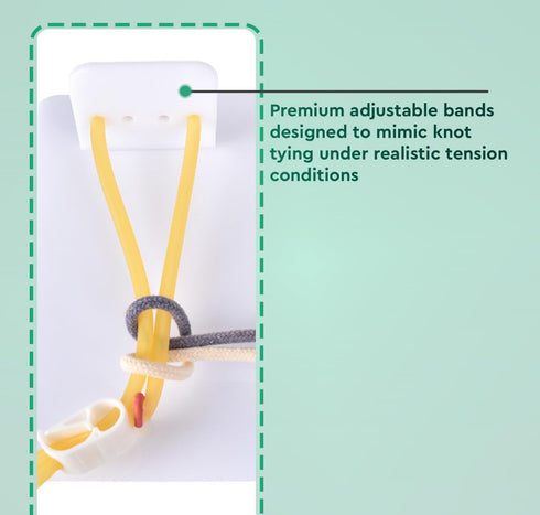 Set Premium Surgical Knot Tying Board Kit Comprehensive Medical Training with Durable Rope, Knot Trainer, and Quick Tie