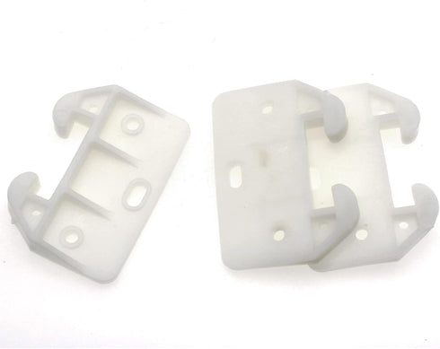 FDXGYH 10 Pcs Plastic Drawer Guides, Drawer Track Guides for Dressers and Drawer Systems, White