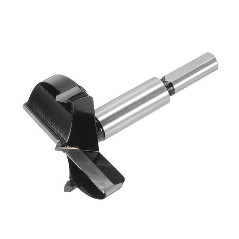 Forstner Drill Bit 60mm (2-3/8") K30/C1 Tungsten Carbide Tip Triangle Shank Opener Cutter for Woodworking