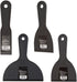 Edward Tools Plastic Knife Set, 4 Piece Heavy Duty Putty Knife Set with 1 1/2 Putty Knife and Spreader
