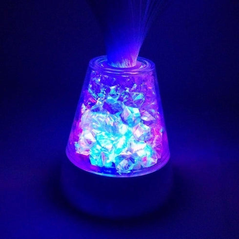 CXVX 13.5" Colour Changing Fibre Optic Crystal Lamp - Mood Lamps for Bedroom Living room study room, Fiber Optic Night