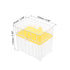 uxcell Pipette Tips Box 96-Well Polypropylene Tip Holder Container for 1ml/1000ul Pipettor 7.5mm Hole Diameter Yellow
