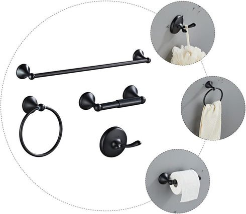 Stainless Steel Retro Towel Hanger Ring for Bathroom