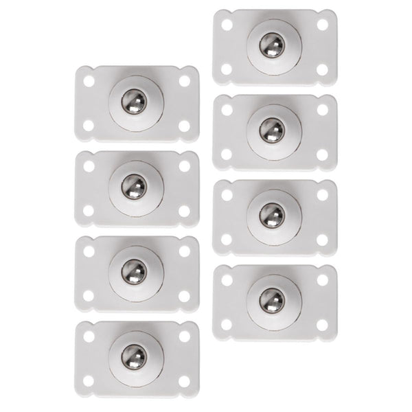 jojofuny 8pcs Self-Adhesive Sticky Case Wheels Swivel Casters for Storage Boxes Rolling