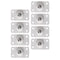 jojofuny 8pcs Self-Adhesive Sticky Case Wheels Swivel Casters for Storage Boxes Rolling