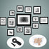 320PCS Picture Frame Turn Button Fasteners Set with Screws for Hanging Pictures, Drawing Crafts, Photos, Black
