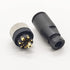 2Pcs M12 8 Pin Female Connector - 12mm Industrial Circular Connector Field Assembly Wireable Sensor IP67 A Code