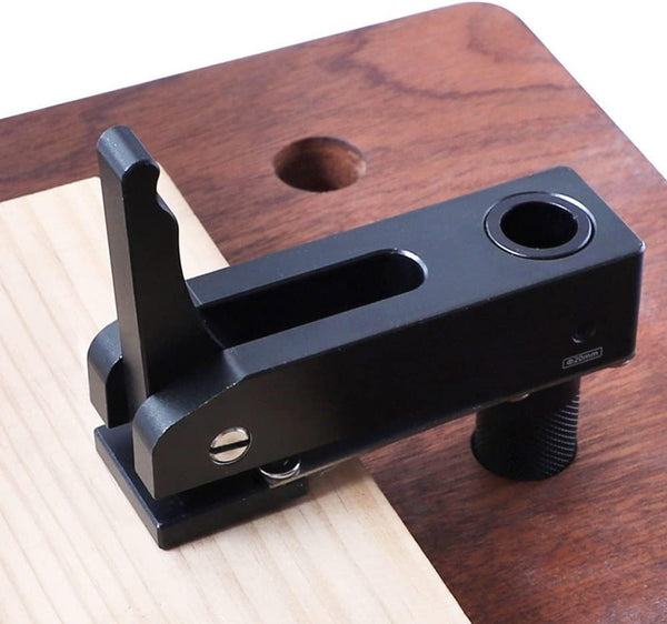 Woodworking Hold Clamp, Adjustable Press Clips for 3/4" Dog Hole Workbench Clamp