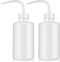 Wash Bottle 2pcs 250ml/8oz, Economy Plastic Squeeze Washing Cleaning Bottle for Medical Succulent Irrigation