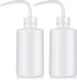 Wash Bottle 2pcs 250ml/8oz, Economy Plastic Squeeze Washing Cleaning Bottle for Medical Succulent Irrigation