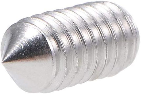 uxcell 50Pcs M3x6mm Grub Screws Cone Point Internal Hex Socket Set 304 Stainless Steel