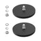 2Pack Mounting Magnets, 130LBS Rubber Coated Neodymium Magnets with M8 Threaded Studs,