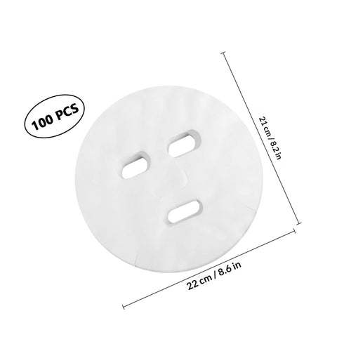 100pcs Healeved Pre-cut Facial Mask Sheets for Skin Care Disposable Fabric Masks Suitable for Home Spa and Beauty