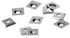 10.5mm Square Tungsten Carbide Replacement Cutter Inserts 10.5x10.5x1.5mm with Screws for Woodworking Fits Spiral