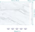 Marble Print Magnetic Dry Erase Board, 12 x 16 inches Decorative White Board for Wall with Design, Frameless Dry Erase Board for Wall, Magnets Included(DLS,4030,1pc) by Aitakatta