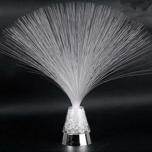 8x8x33cm Color-Changing Fiber Optic Mood Lamp
