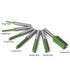 7pcs 1/4" Set, 3/4/5/6/8/10/12mm Trimming Shank Tungsten Carbide Double&Single Flute Straight Dado Router Bit Cutting